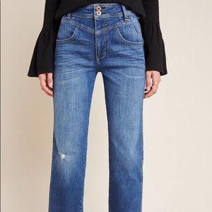 Pilcro Ultra High-Rise Seamed Straight Jeans